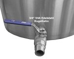 (Bild für) Option: Edelstahl-Auslauf-/Zulauf-Kugelhahn 3/4" mit Einbau