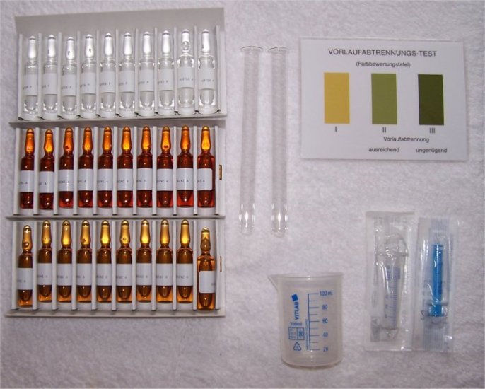 (image for) Vorlaufabtrenntest (Prof. Dr.- Pieper) Set u. Reagenzien - Click Image to Close